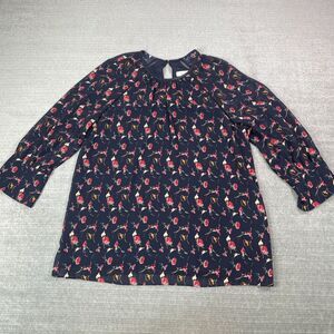 Reiss Navy Floral Blouse